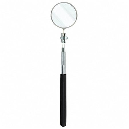 2-1/4 Round Inspection Mirror Telescoping Up To 14